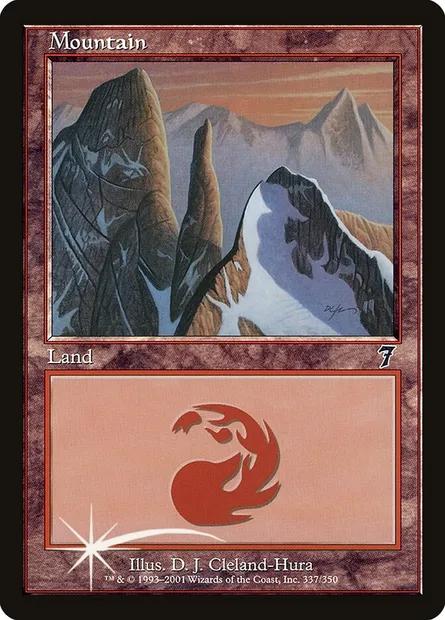 Montagne, carte Magic 7ED 337★ — extension Septième Edition