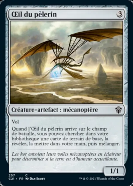 Œil du pèlerin, carte Magic C21 257 — extension Commander 2021