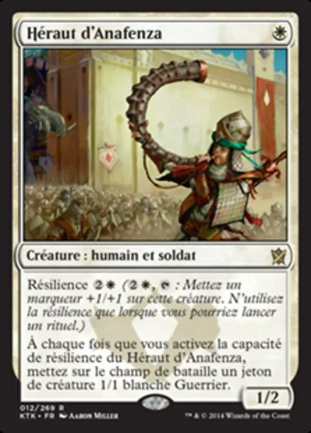 Héraut d'Anafenza, carte Magic KTK 12 — extension Les Khans de Tarkir