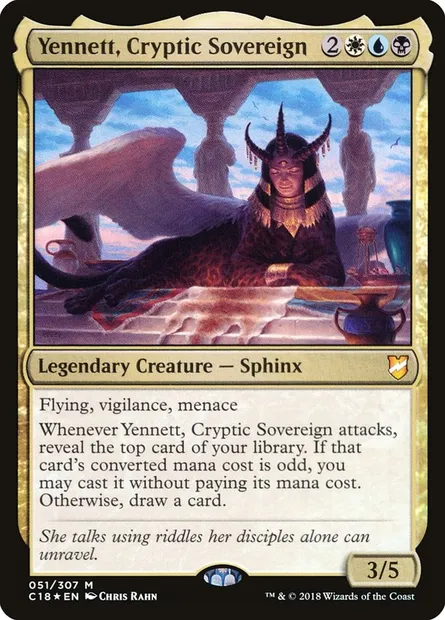 Yennett, Cryptic Sovereign, Magic card C18 51 — Commander 2018 set