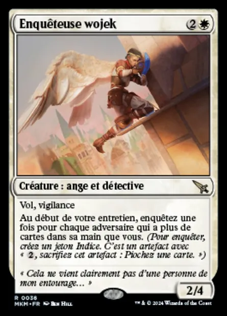 Enquêteuse wojek, carte Magic MKM 36 — extension Murders at Karlov Manor