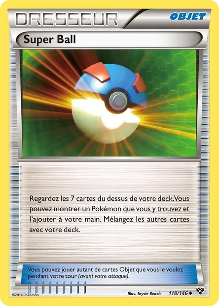 Super Ball, carte Pokémon XY 118 — extension XY