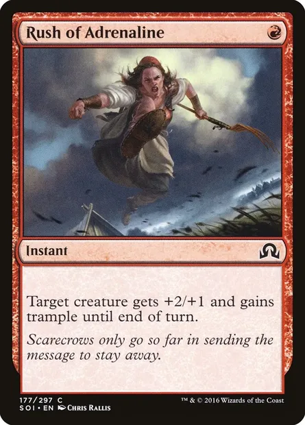 Rush of Adrenaline, Magic card SOI 177 — Shadows over Innistrad set