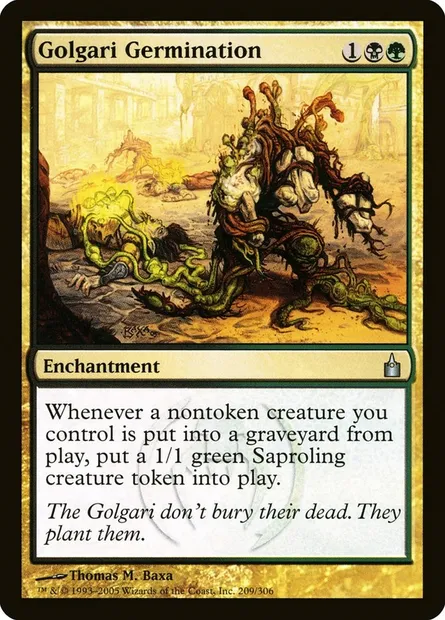 Golgari Germination, Magic card RAV 209 — Ravnica: City of Guilds set