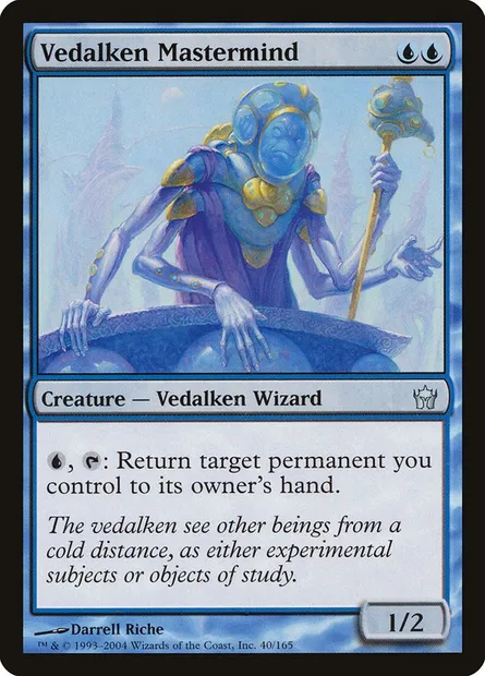 Vedalken Mastermind, Magic card 5DN 40 — Fifth Dawn set