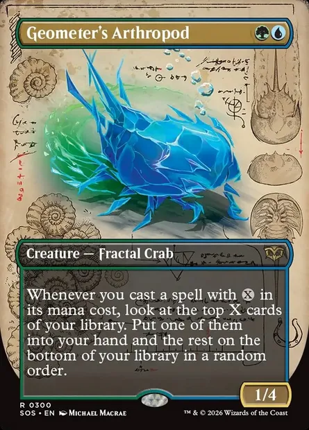 Geometer's Arthropod, Magic card SOS 300 — Secrets of Strixhaven set