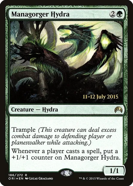 Managorger Hydra, Magic card PORI 186s — Magic Origins Promos set