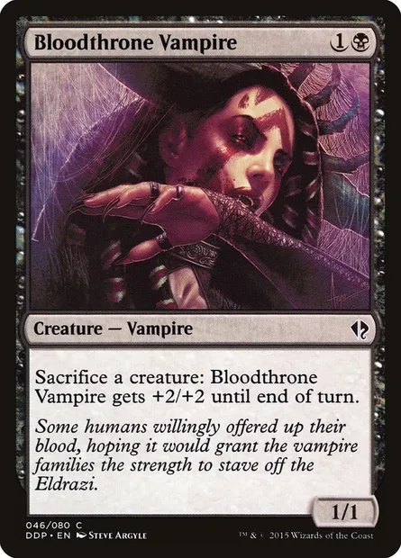 Bloodthrone Vampire, Magic card DDP 46 — Duel Decks: Zendikar vs. Eldrazi set