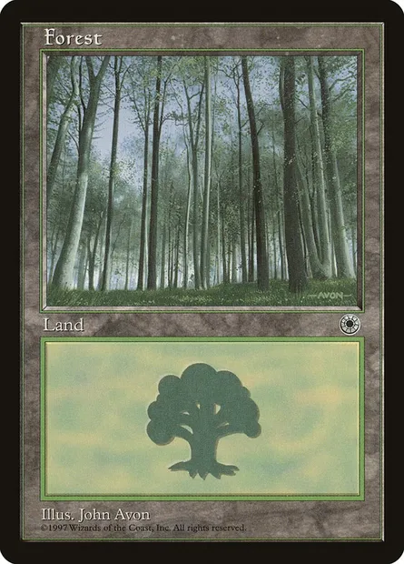 Forêt, carte Magic POR 215 — extension Portal