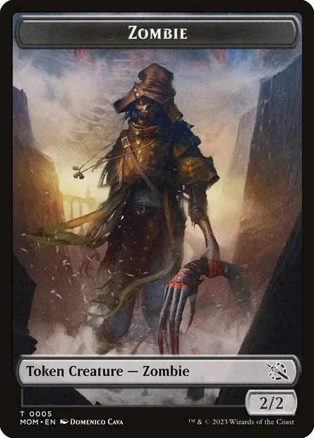 Zombie, Magic card TMOM 5 — March of the Machine Tokens set