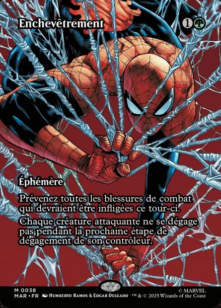 Enchevêtrement, carte Magic MAR 38 — extension Marvel Universe