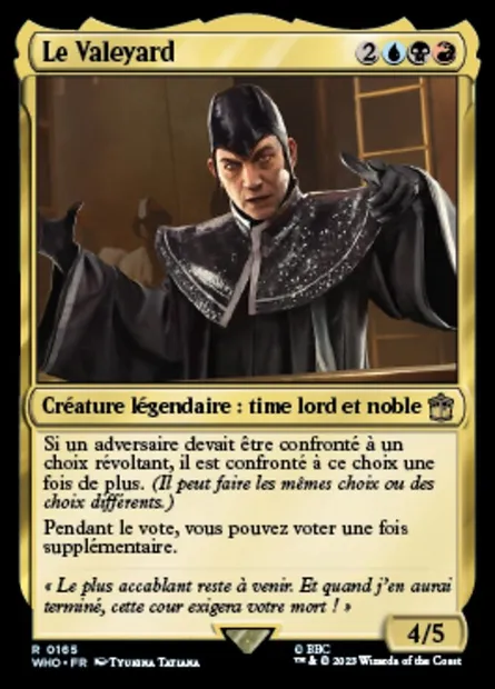 Le Valeyard, carte Magic WHO 165 — extension Doctor Who