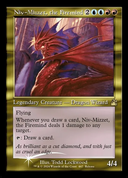 Niv-Mizzet, the Firemind, Magic card RVR 467 — Ravnica Remastered set