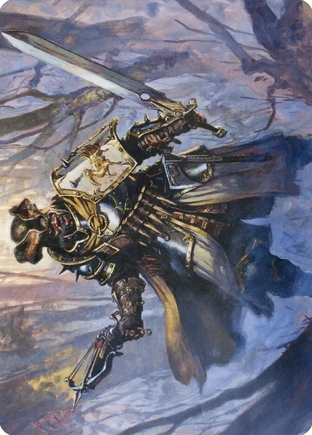 Brutal Cathar // Brutal Cathar, carte Magic AMID 13 — extension Midnight Hunt Art Series