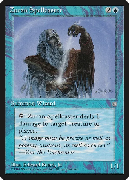 Zuran Spellcaster, Magic card ICE 112 — Ice Age set