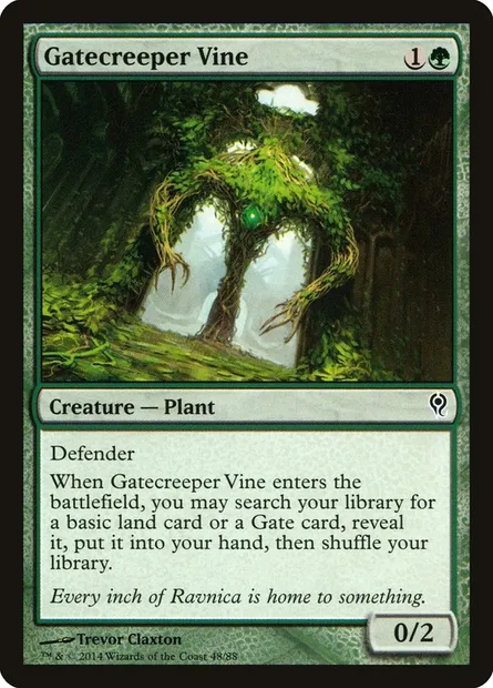 Gatecreeper Vine, Magic card DDM 48 — Duel Decks: Jace vs. Vraska set