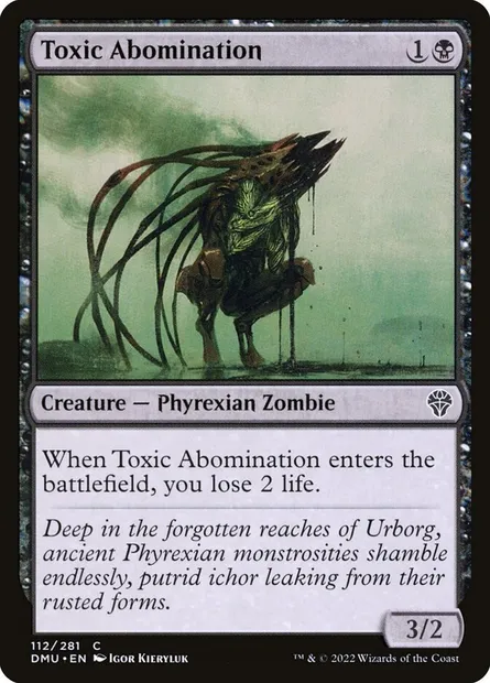 Toxic Abomination, Magic card DMU 112 — Dominaria United set