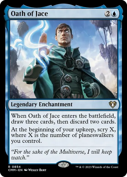 Oath of Jace, Magic card CMM 854 — Commander Masters set