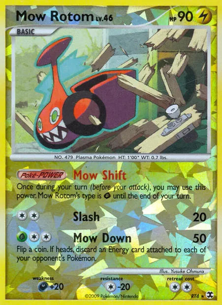 Mow Rotom, Pokémon card RR RT4 — Rising Rivals set