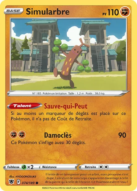 Simularbre, carte Pokémon ASR 074 — extension Astres Radieux