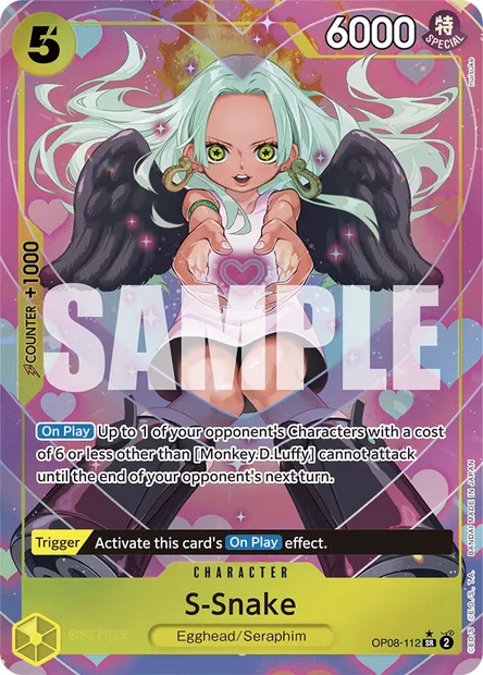 S-Snake, One Piece card OP08-112 — TWO LEGENDS set