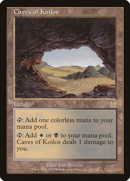 Cavernes de Koïlos, carte Magic APC 140 — extension Apocalypse