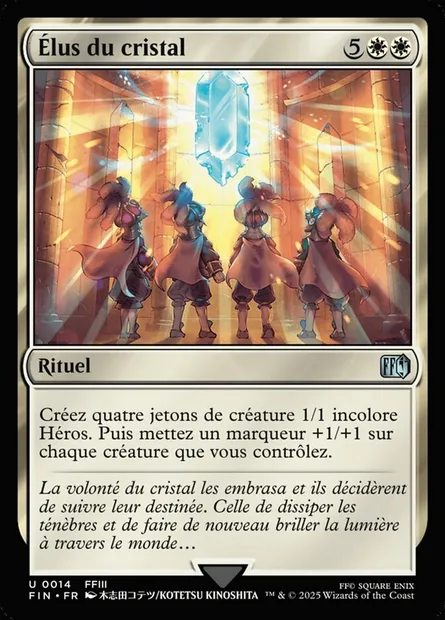Élus du cristal, carte Magic FIN 14 — extension Final Fantasy