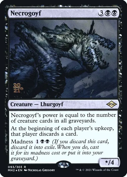 Necrogoyf, Magic card PMH2 93s — Modern Horizons 2 Promos set