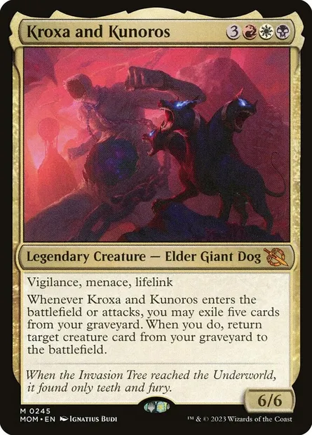 Kroxa and Kunoros, Magic card MOM 245 — March of the Machine set