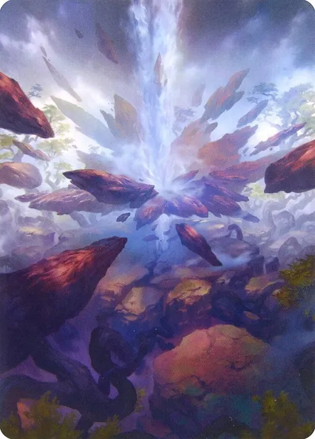 Prismatic Vista // Prismatic Vista, carte Magic AZNR 35 — extension Zendikar Rising Art Series
