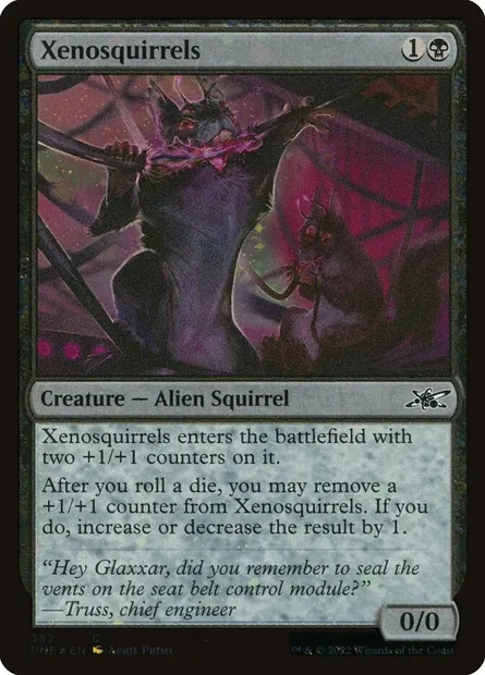 Xenosquirrels, Magic card UNF 382 — Unfinity set