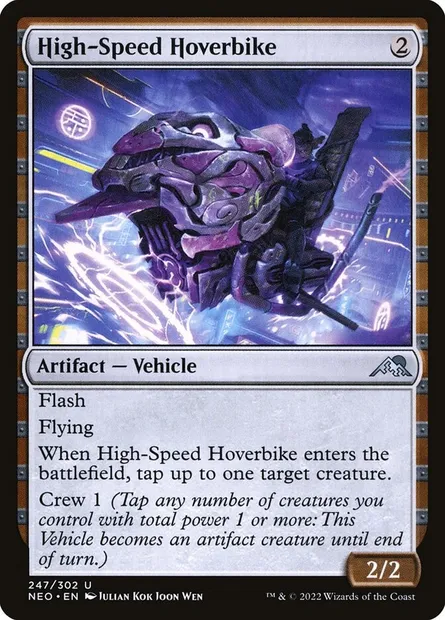 High-Speed Hoverbike, Magic card NEO 247 — Kamigawa: Neon Dynasty set