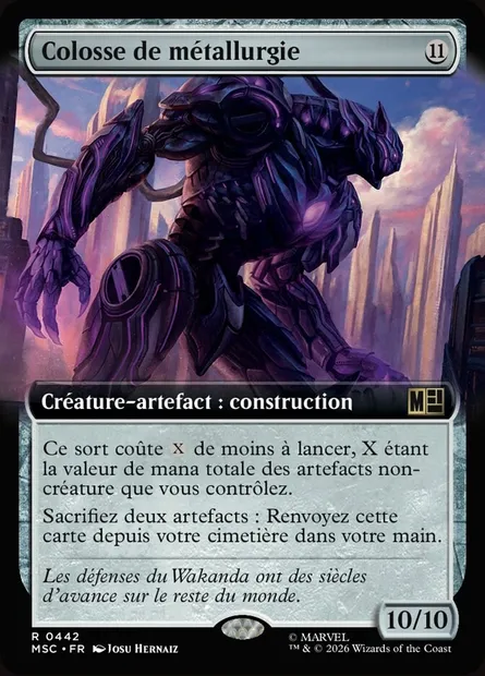 Colosse de métallurgie, carte Magic MSC 442 — extension Marvel Super Heroes Commander