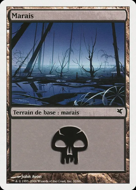 Swamp, Magic card PSAL A32 — Salvat 2005 set