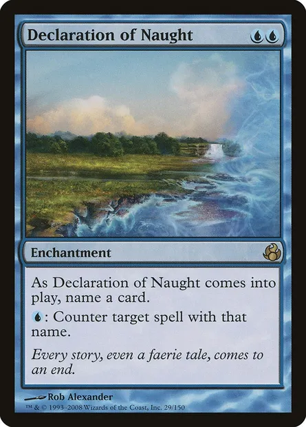 Declaration of Naught, Magic card MOR 29 — Morningtide set