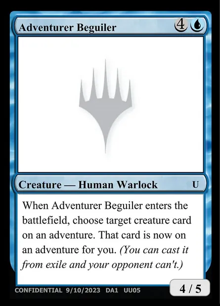 Adventurer Beguiler, carte Magic UNK UU05 — extension Unknown Event