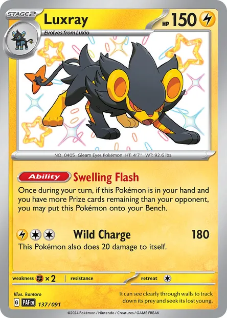 Luxray, Pokémon card PAF 137 — Paldean Fates set