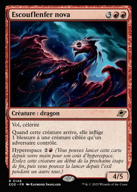 Escouflenfer nova, carte Magic EOE 148 — extension Edge of Eternities