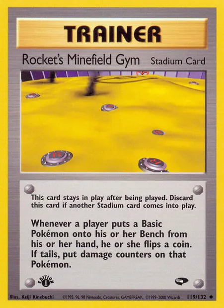 Rocket's Minefield Gym, Pokémon card GC 119 — Gym Challenge set