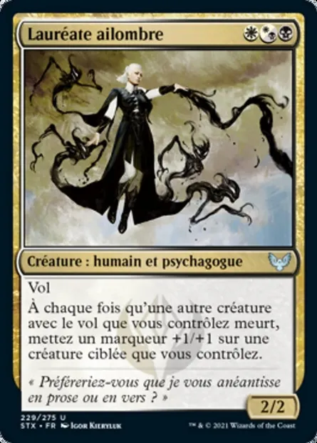 Lauréate ailombre, carte Magic STX 229 — extension Strixhaven: l'Académie des Mages