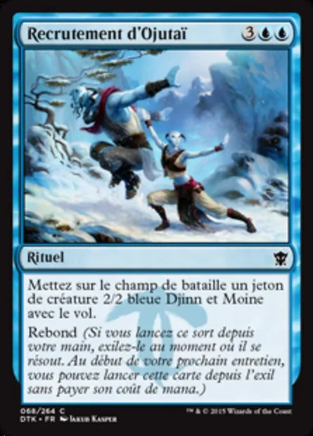 Recrutement d'Ojutaï, carte Magic DTK 68 — extension Les Dragons de Tarkir
