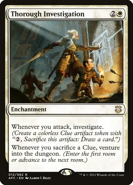 Thorough Investigation, Magic card AFC 12 — Forgotten Realms Commander set