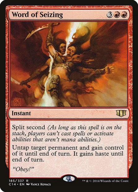 Word of Seizing, Magic card C14 185 — Commander 2014 set