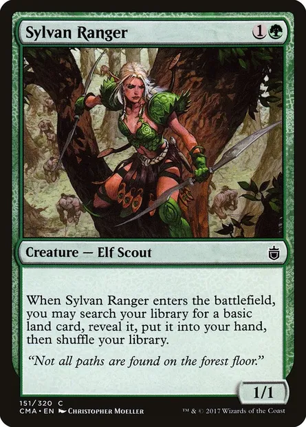 Sylvan Ranger, Magic card CMA 151 — Commander Anthology set