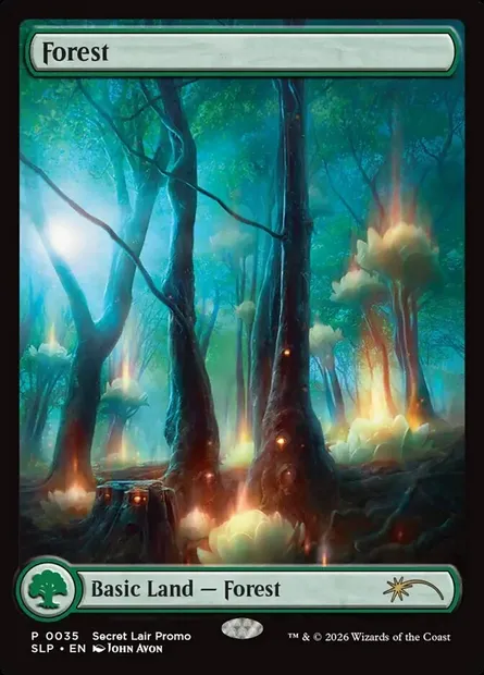 Forêt, carte Magic SLP 35 — extension Secret Lair Promo