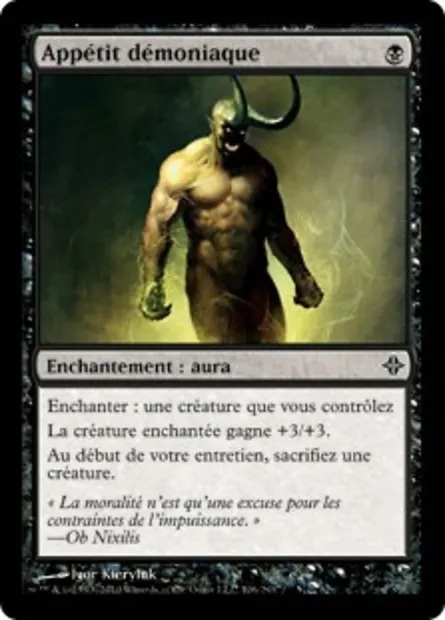 Appétit démoniaque, carte Magic ROE 106 — extension L'ascension des Eldrazi