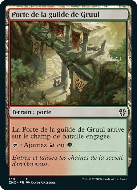 Porte de la guilde de Gruul, carte Magic ZNC 130 — extension Zendikar Rising Commander