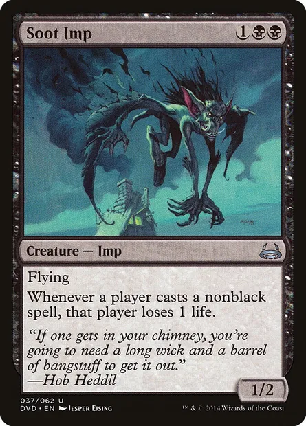 Soot Imp, Magic card DVD 37 — Duel Decks Anthology: Divine vs. Demonic set