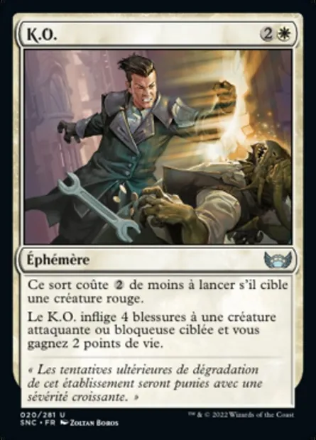 K.O., carte Magic SNC 20 — extension Les rues de la Nouvelle-Capenna