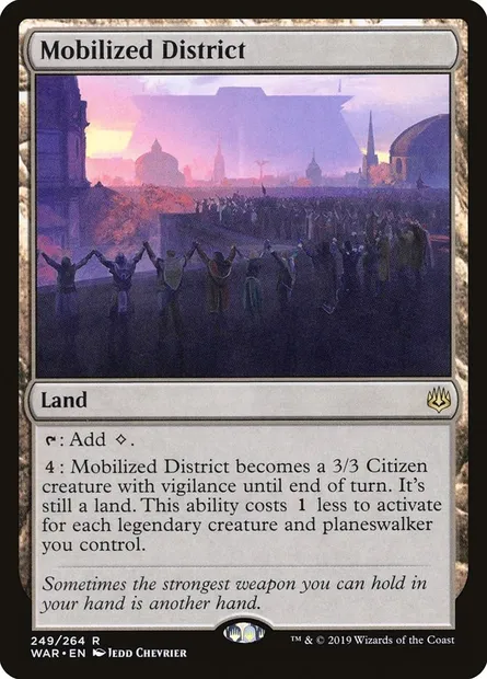 Mobilized District, Magic card WAR 249 — War of the Spark set